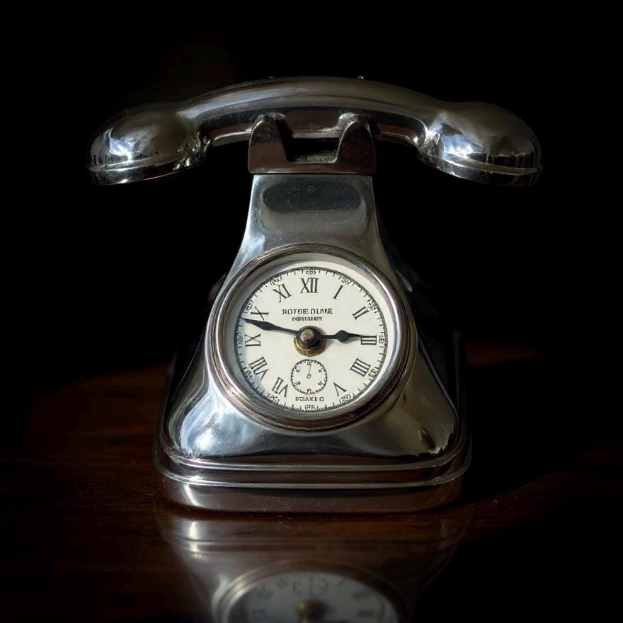 Dial Time Vintage Telephone Clock Nautical Vintage Industrial Decor