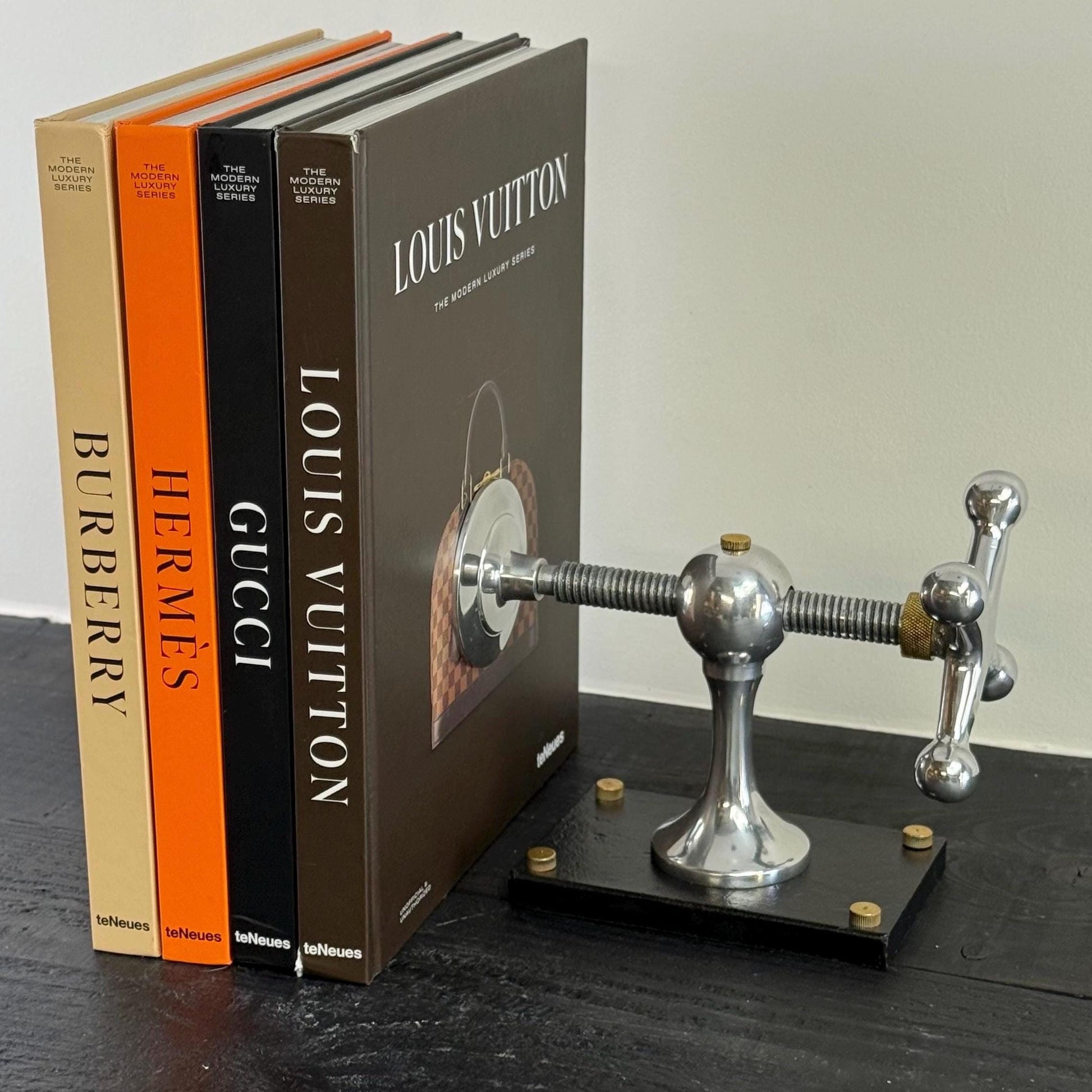 Windlass Bookend Retro Book DVD Organizer