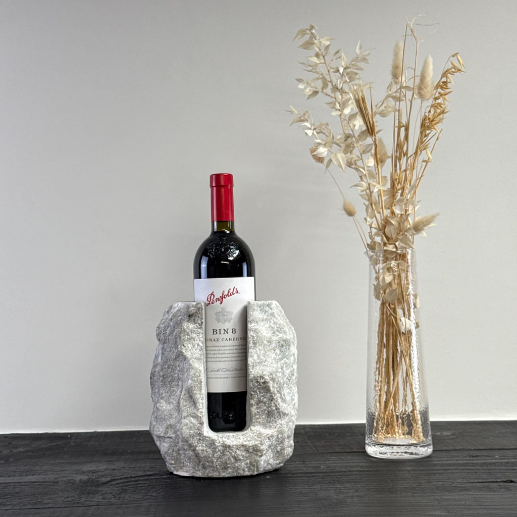 Marble Stone Solid Handcrafted Wine Bottle Holder