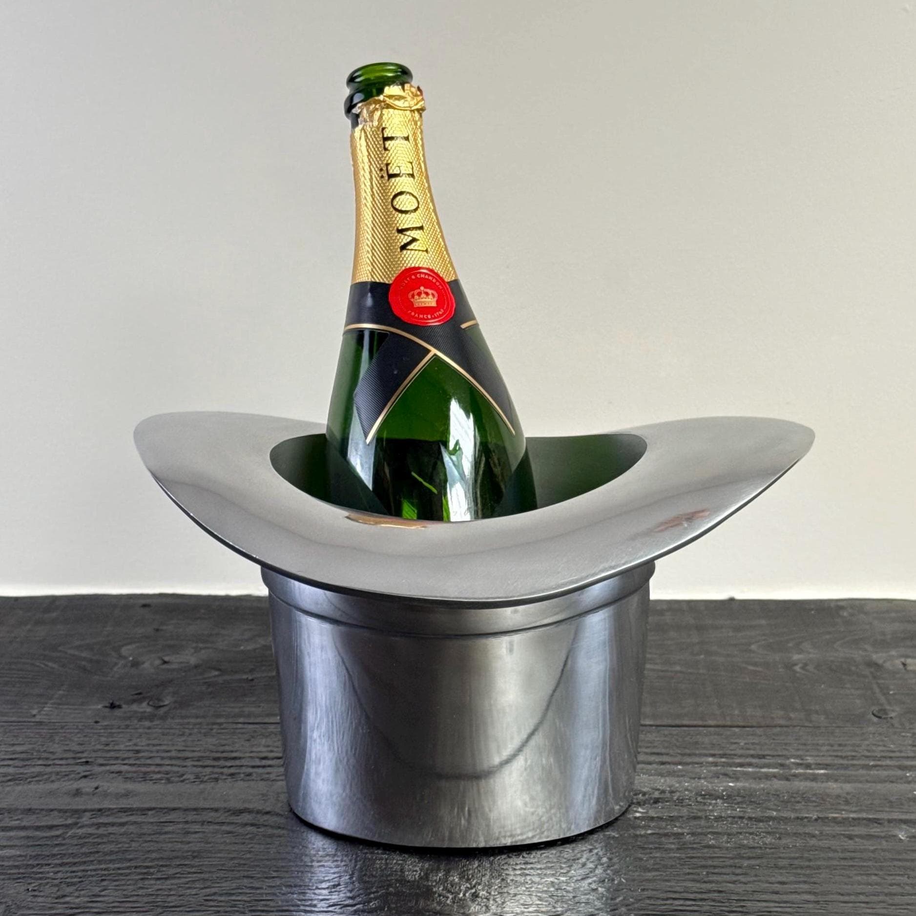 Top Hat ~ Solid Cast Champagne Ice Bucket - Wine Cooler