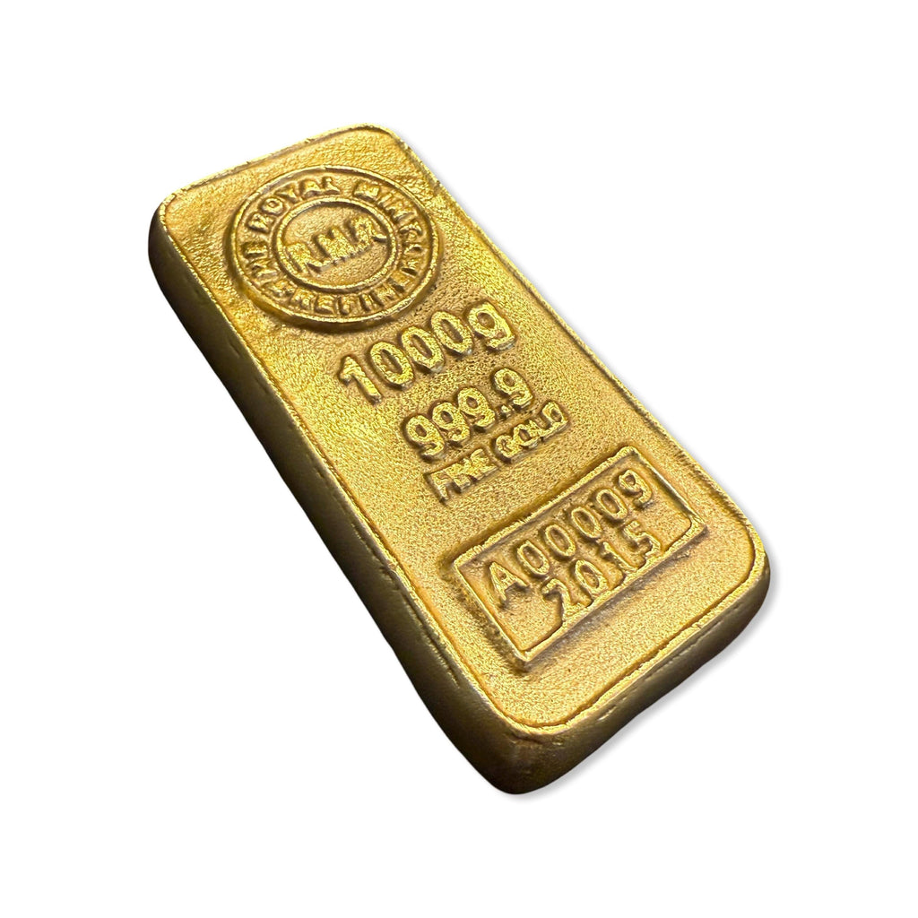 Cast Iron Gold Bullion Bar Paper Weight