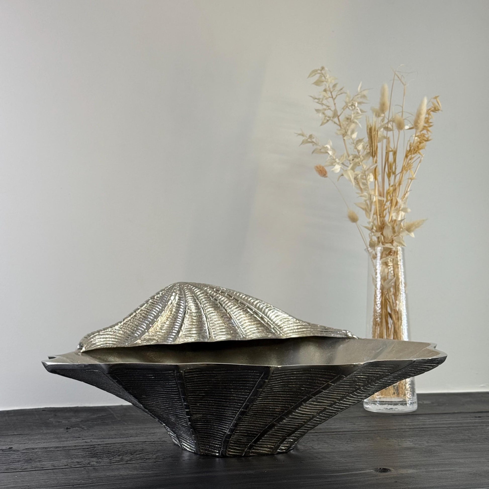 Clamshell Solid Champagne Ice Bucket ~ Wine Cooler