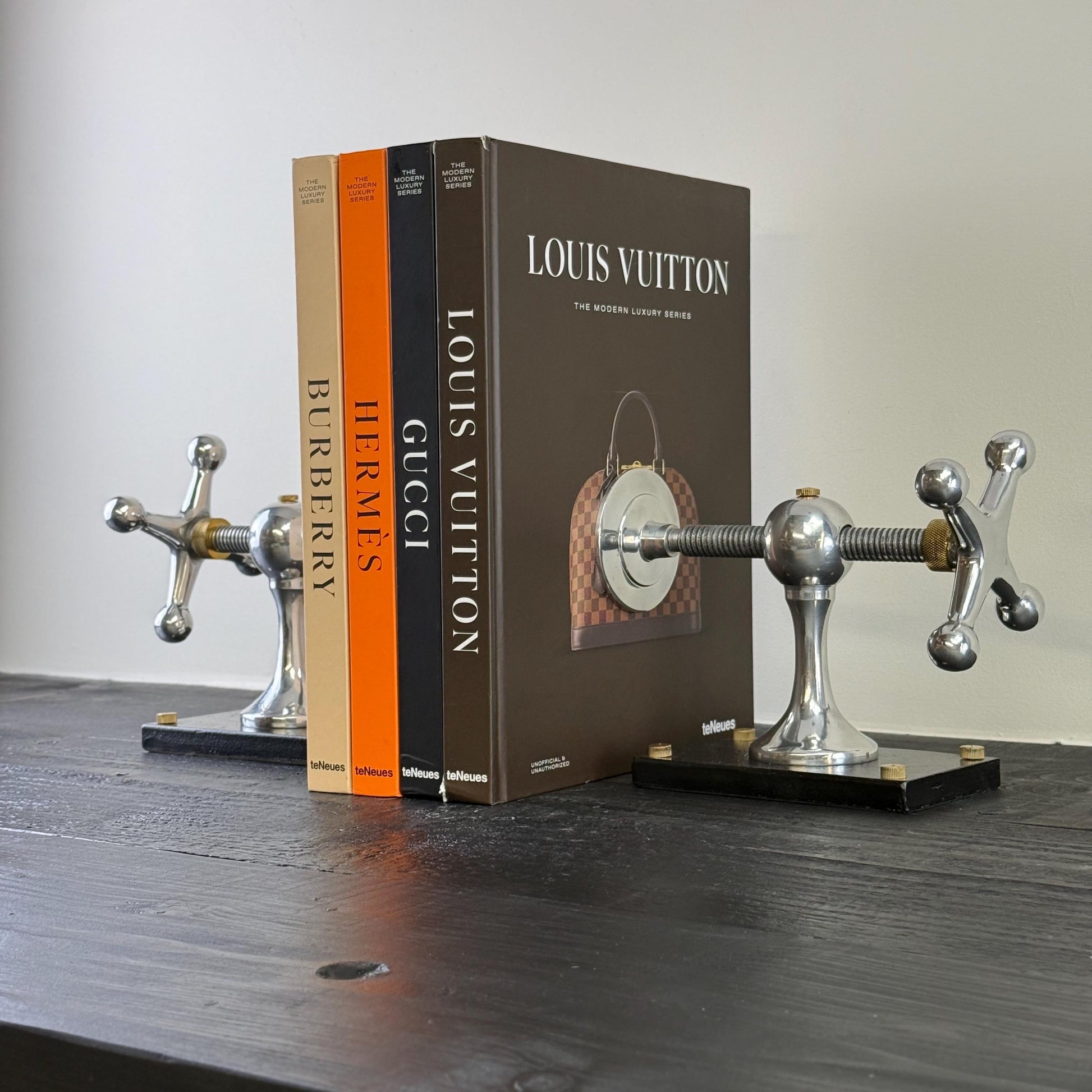 Windlass Bookend Retro Book DVD Organizer