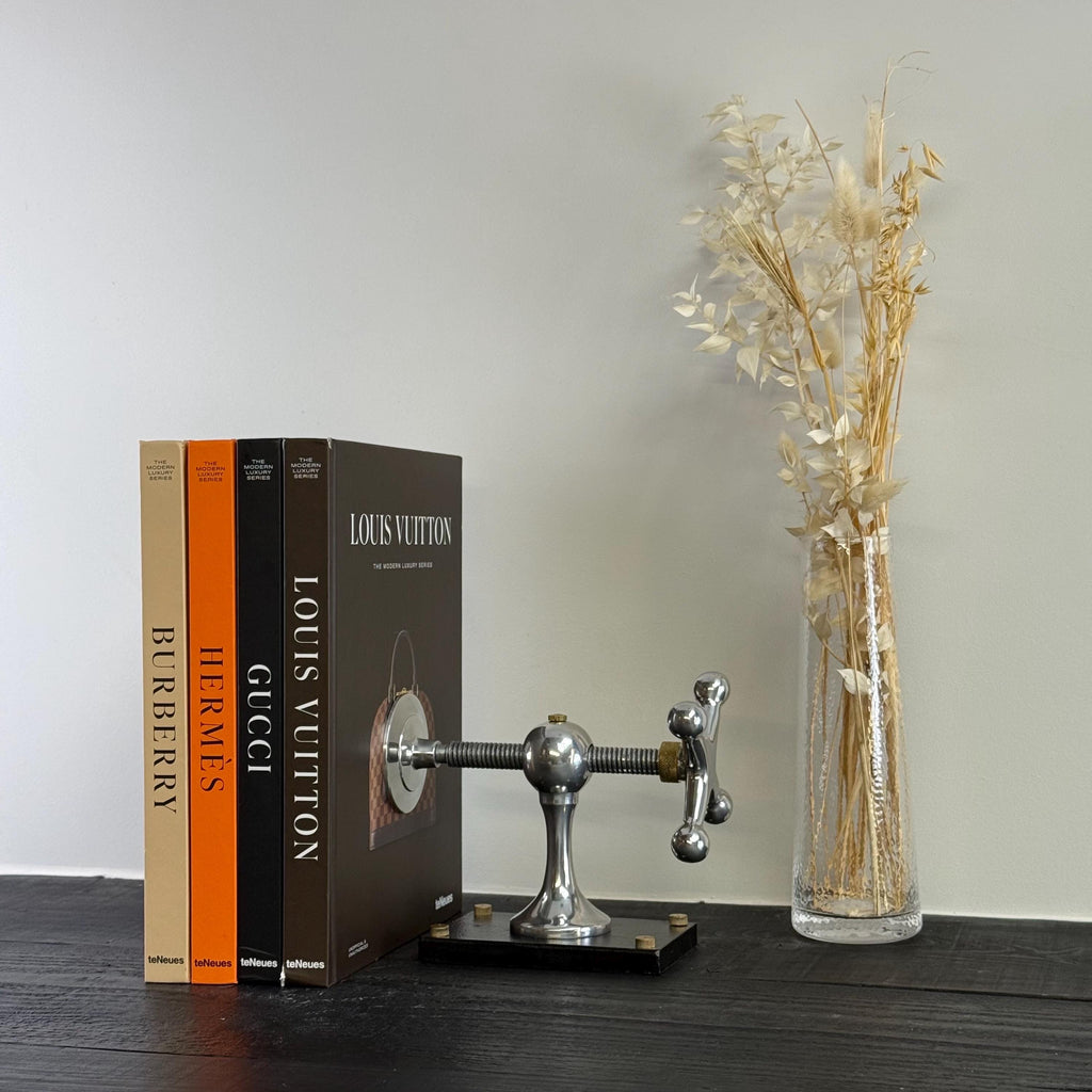 Windlass Bookend Retro Book DVD Organizer