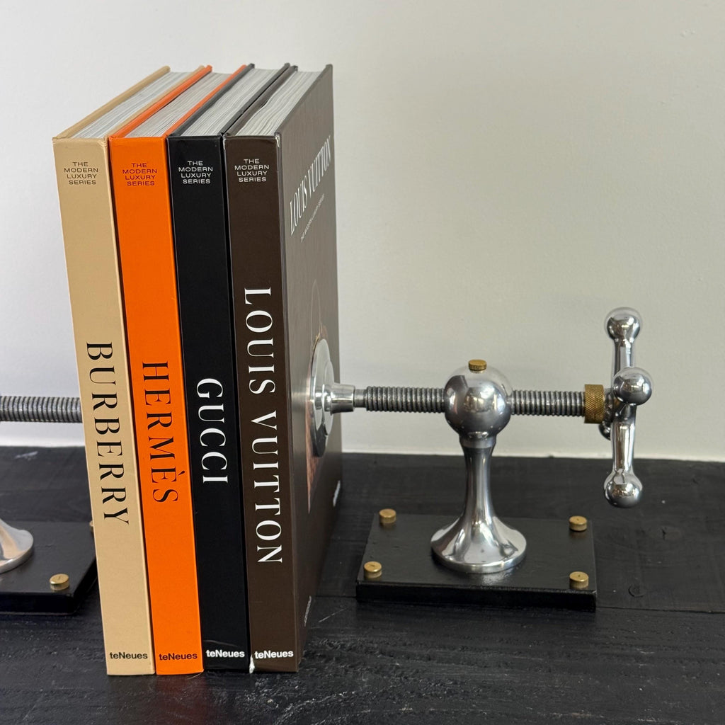 Windlass Bookend Retro Book DVD Organizer