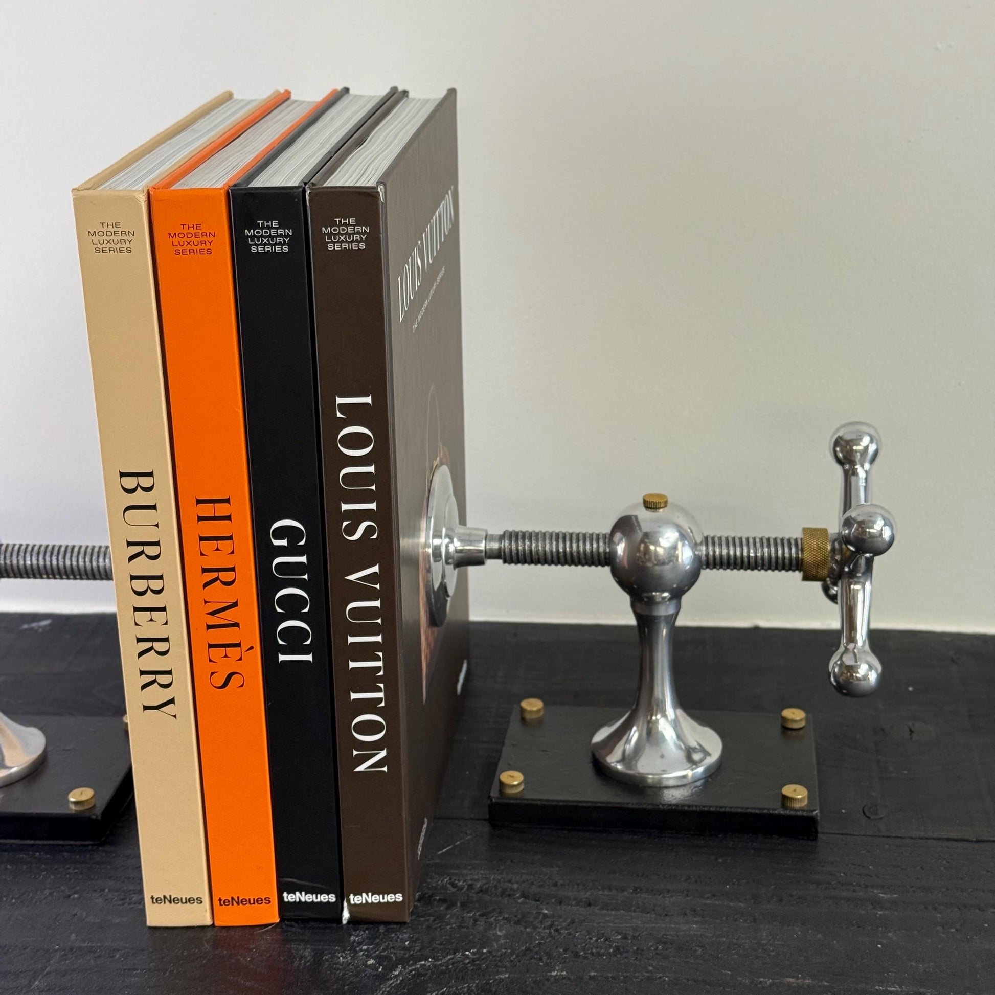 Windlass Bookend Retro Book DVD Organizer
