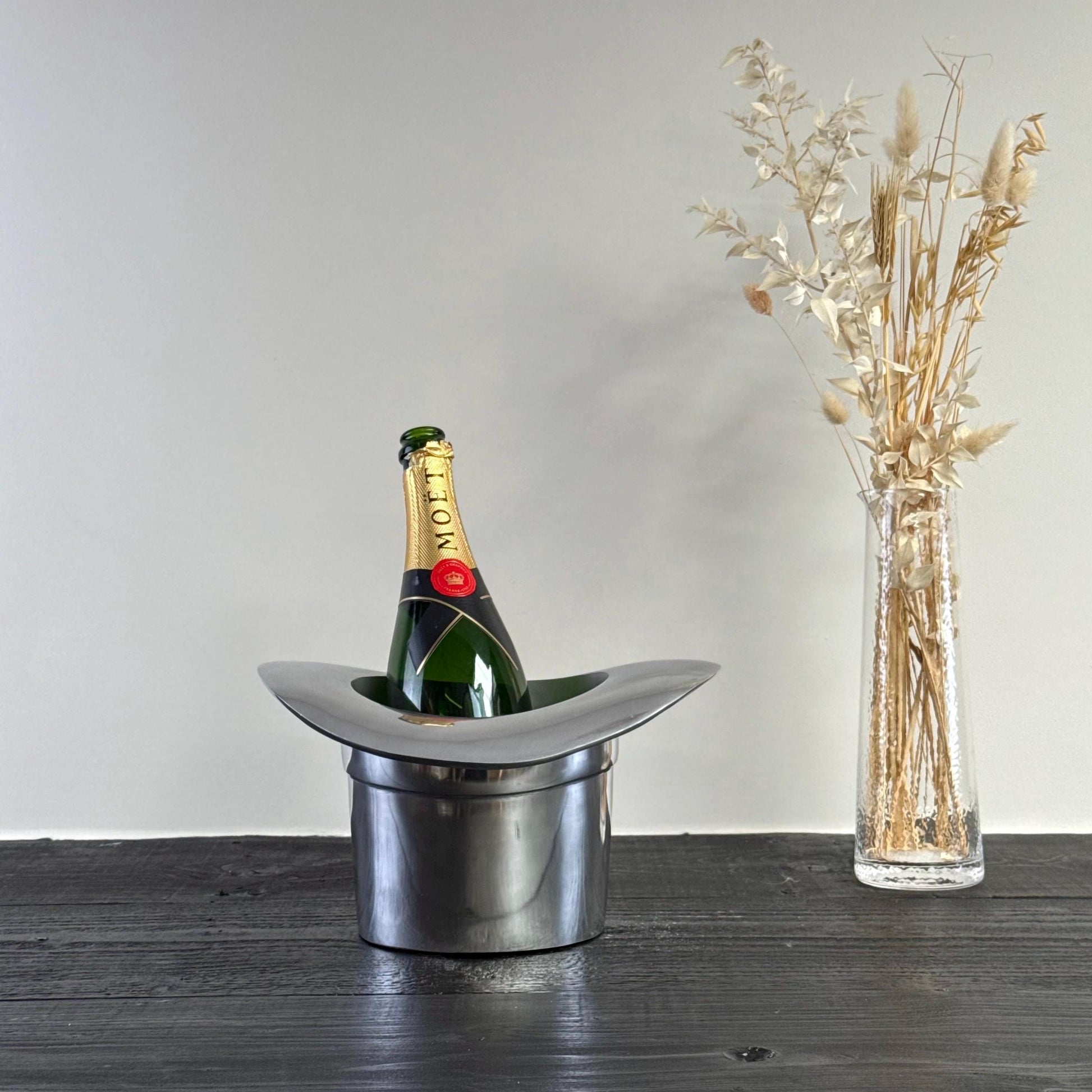 Top Hat ~ Solid Cast Champagne Ice Bucket - Wine Cooler