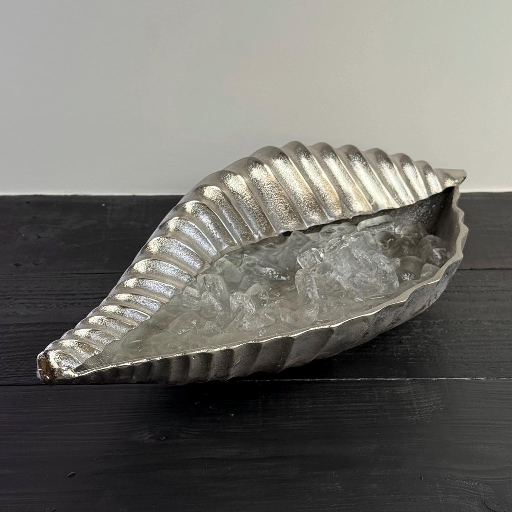 Clamshell Solid Cast Champagne Ice Bucket - Wine Cooler