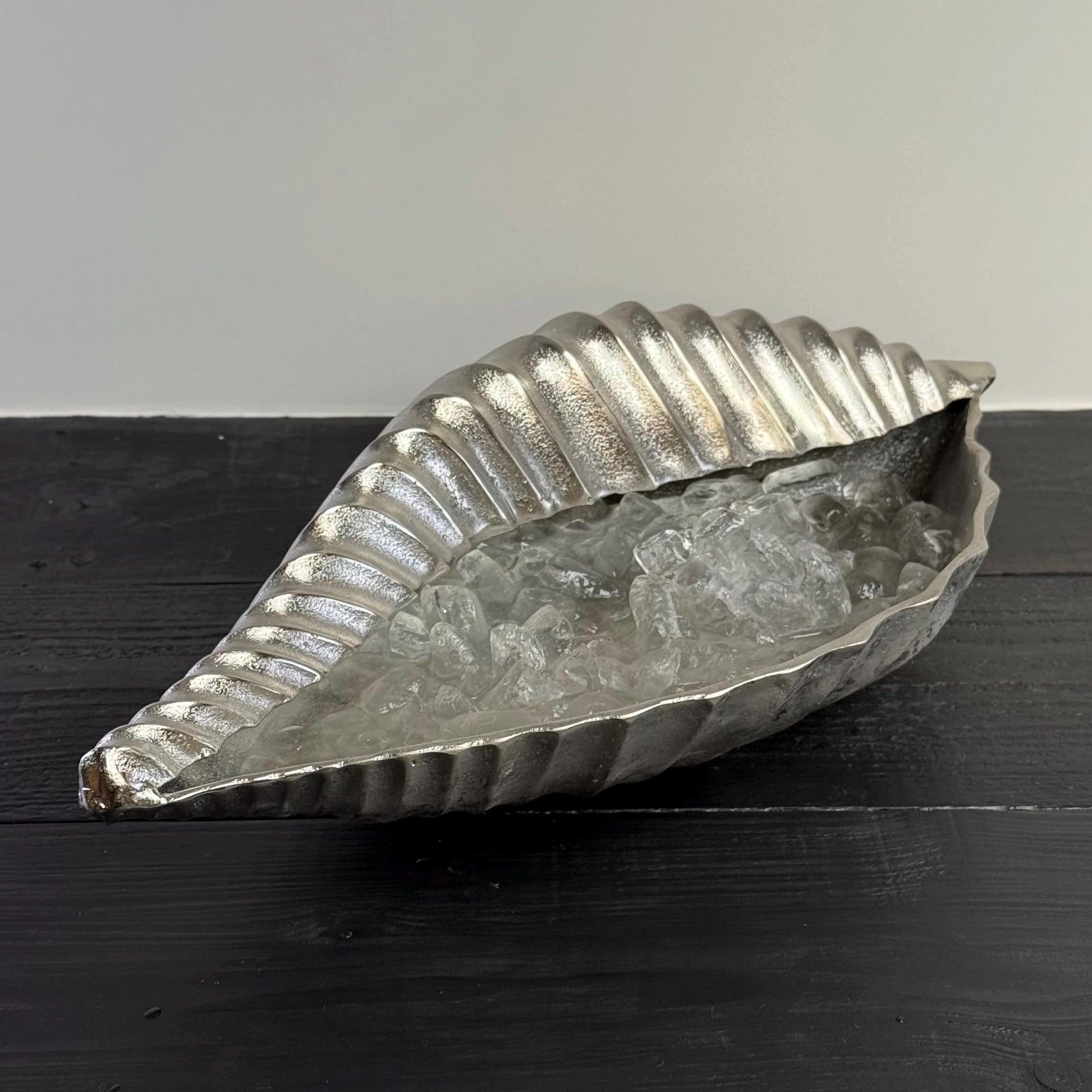 Clamshell Solid Cast Champagne Ice Bucket - Wine Cooler