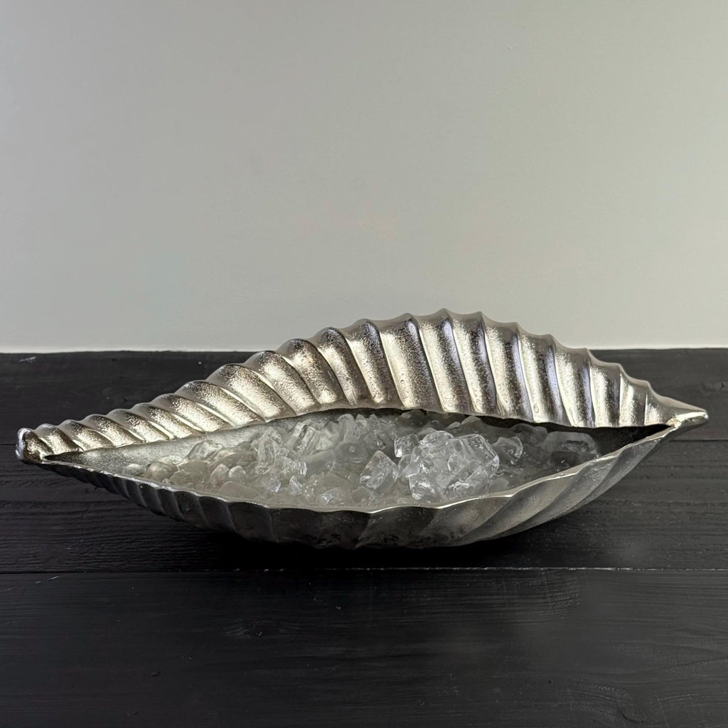 Clamshell Solid Cast Champagne Ice Bucket - Wine Cooler