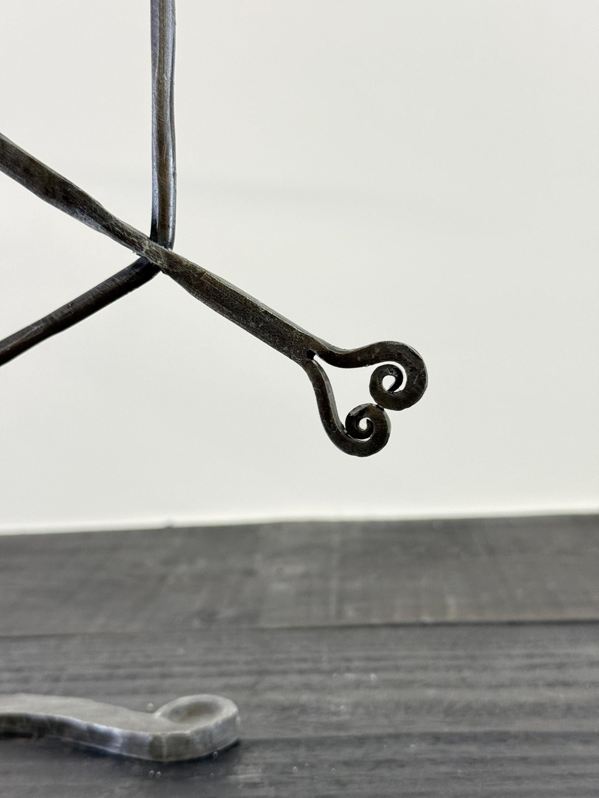 Armillary Arrow Solid Wrought Iron Sculpture