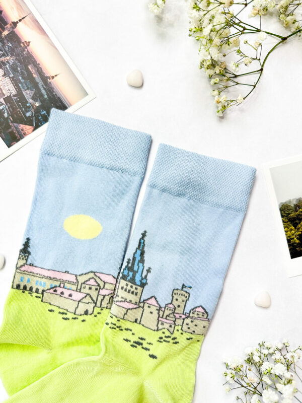 Colorful Estonian Old Town Tallinn Socks – Comfortable & Stylish by SEIK at www.brixbailey.com