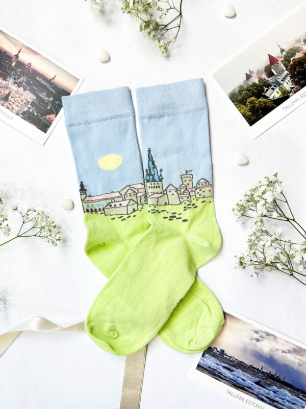 Colorful Estonian Old Town Tallinn Socks – Durable & Stylish by SEIK at www.brixbailey.com