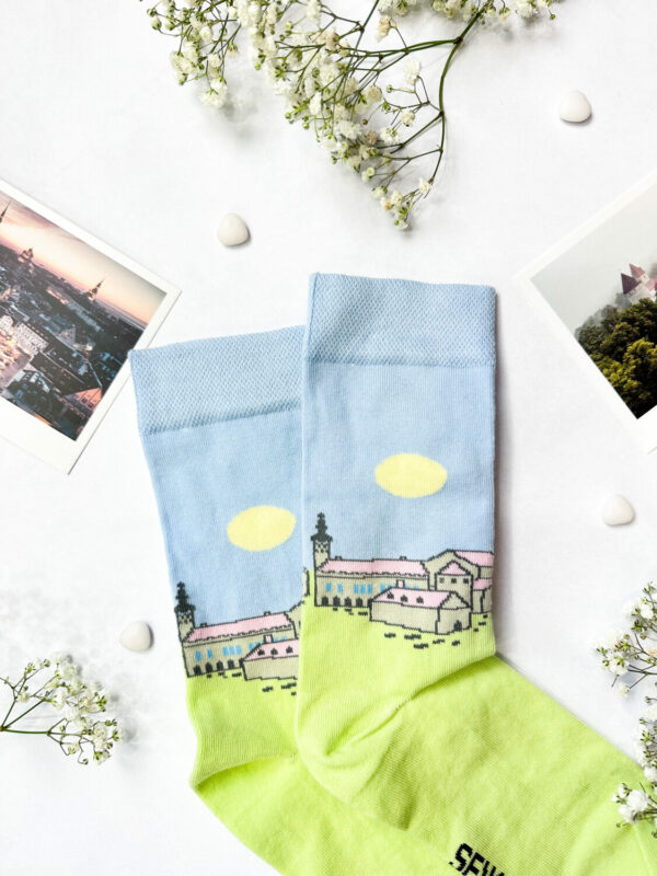 Tallinn Old Town Inspired Socks – Comfortable & Colorful by SEIK at www.brixbailey.com