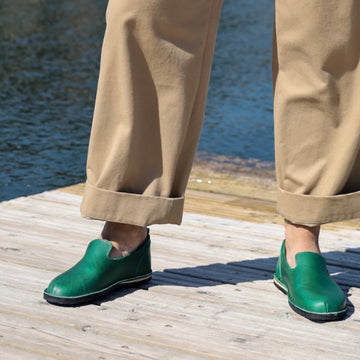 London - Classic shoes in the TOKU style - Green