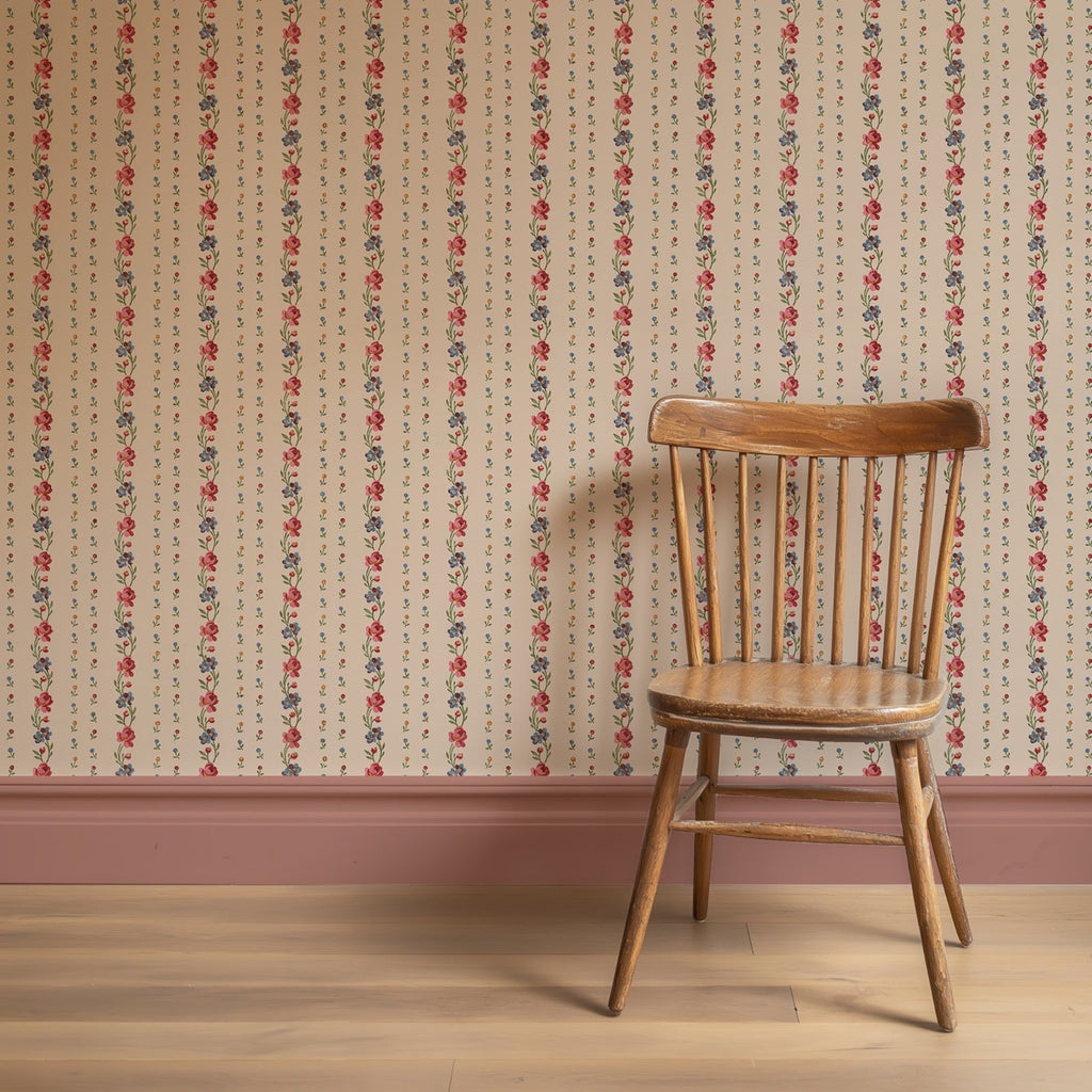 Belle Buds - Blush - Wallpaper