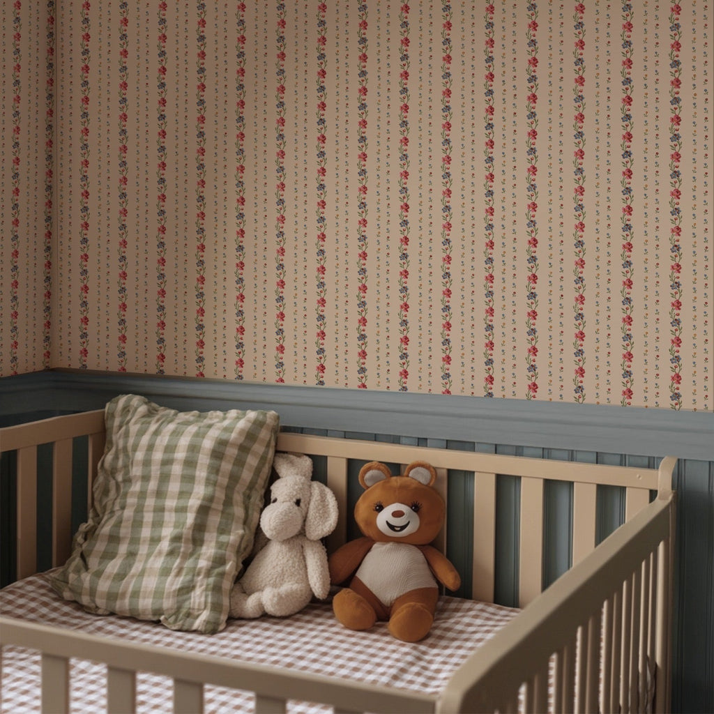 Belle Buds - Blush - Wallpaper