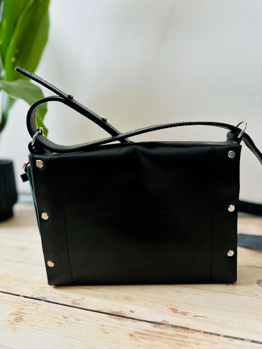 Versatile KOKUKA Black Bag – Chic, Adaptable & Handcrafted by eleriinseim at www.brixbailey.com