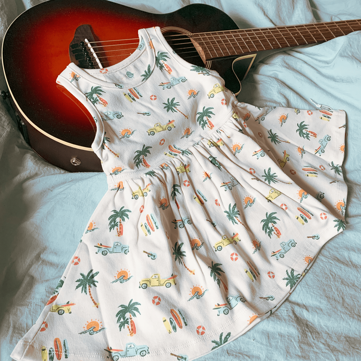 Tank Twirl Dress in Beach Vibes