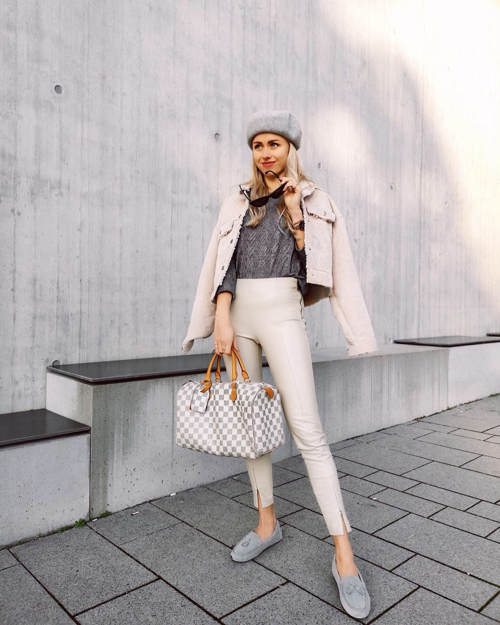 Women's Dove Grey Tasselled Driving Loafers in Suede