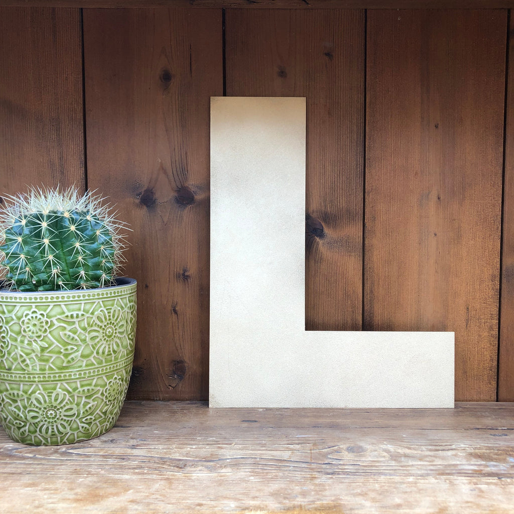 12" and 5" Gold Fat Font Metal Letters.