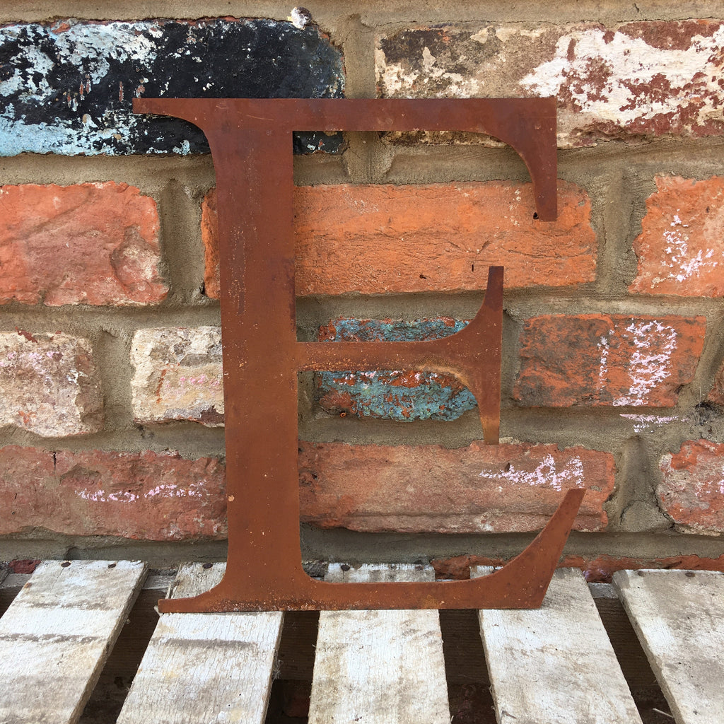 Classic Rusty Metal Letters 5" And 12" A-Z 0-9 Rustic Signs For The Home And Garden