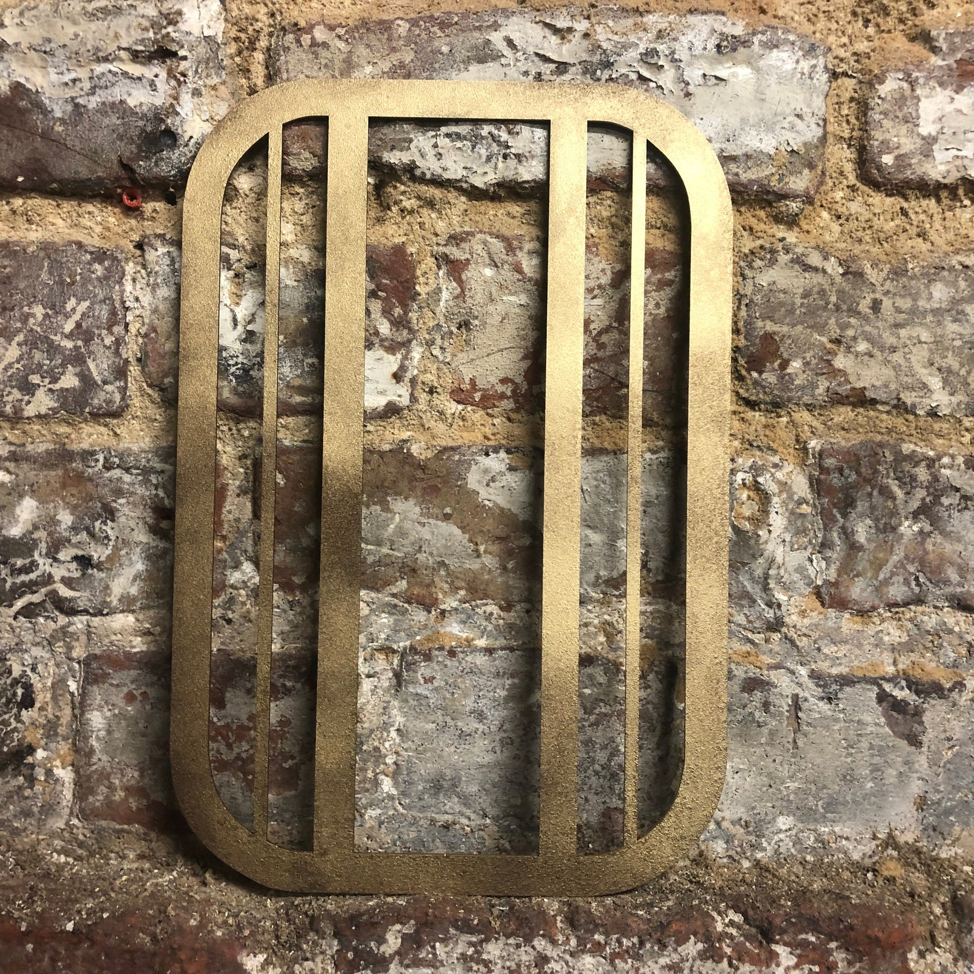 Gold Distressed 5" or 12" Art Deco Lettering A-Z 0-9