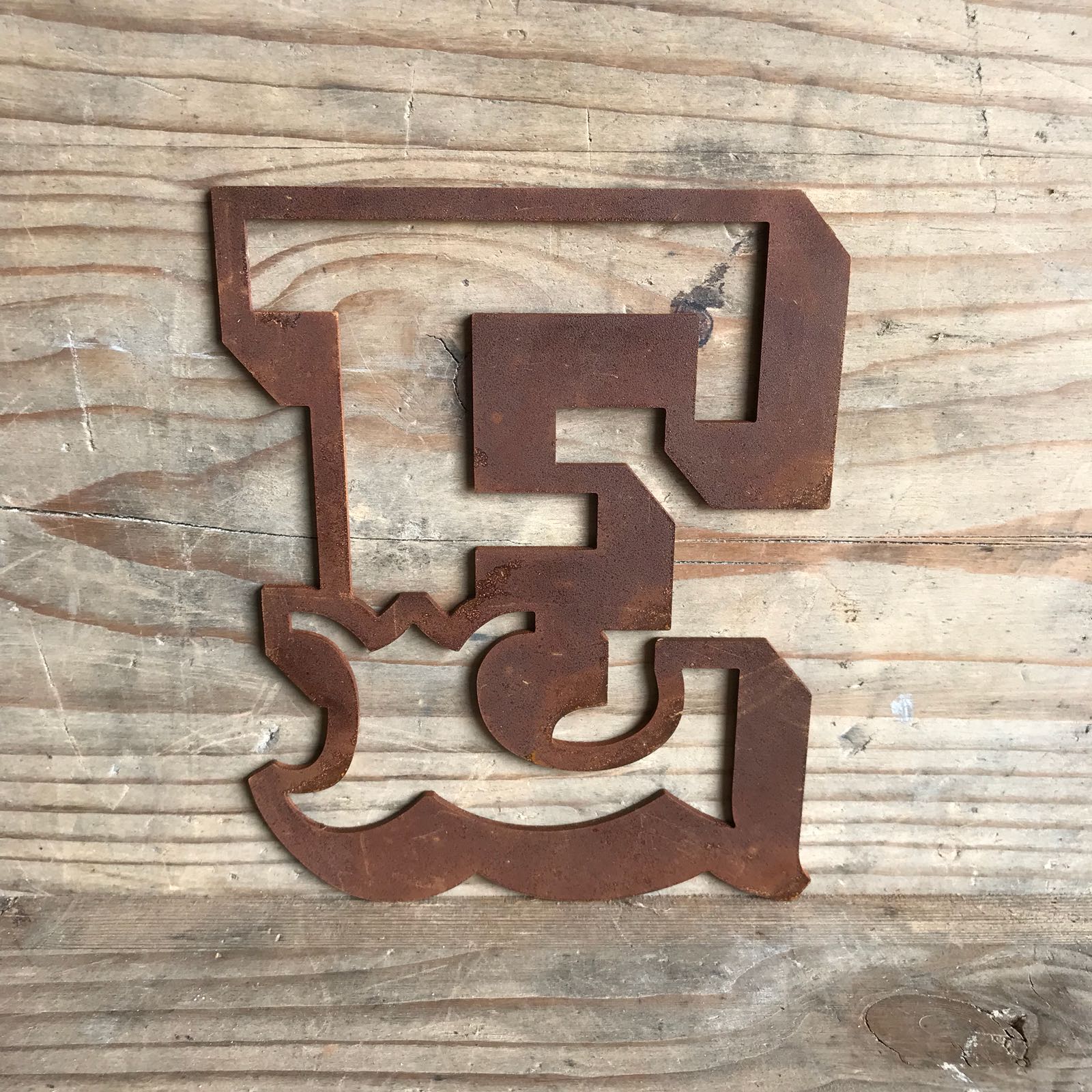Rusty 5" Carnival Metal Letters A-Z