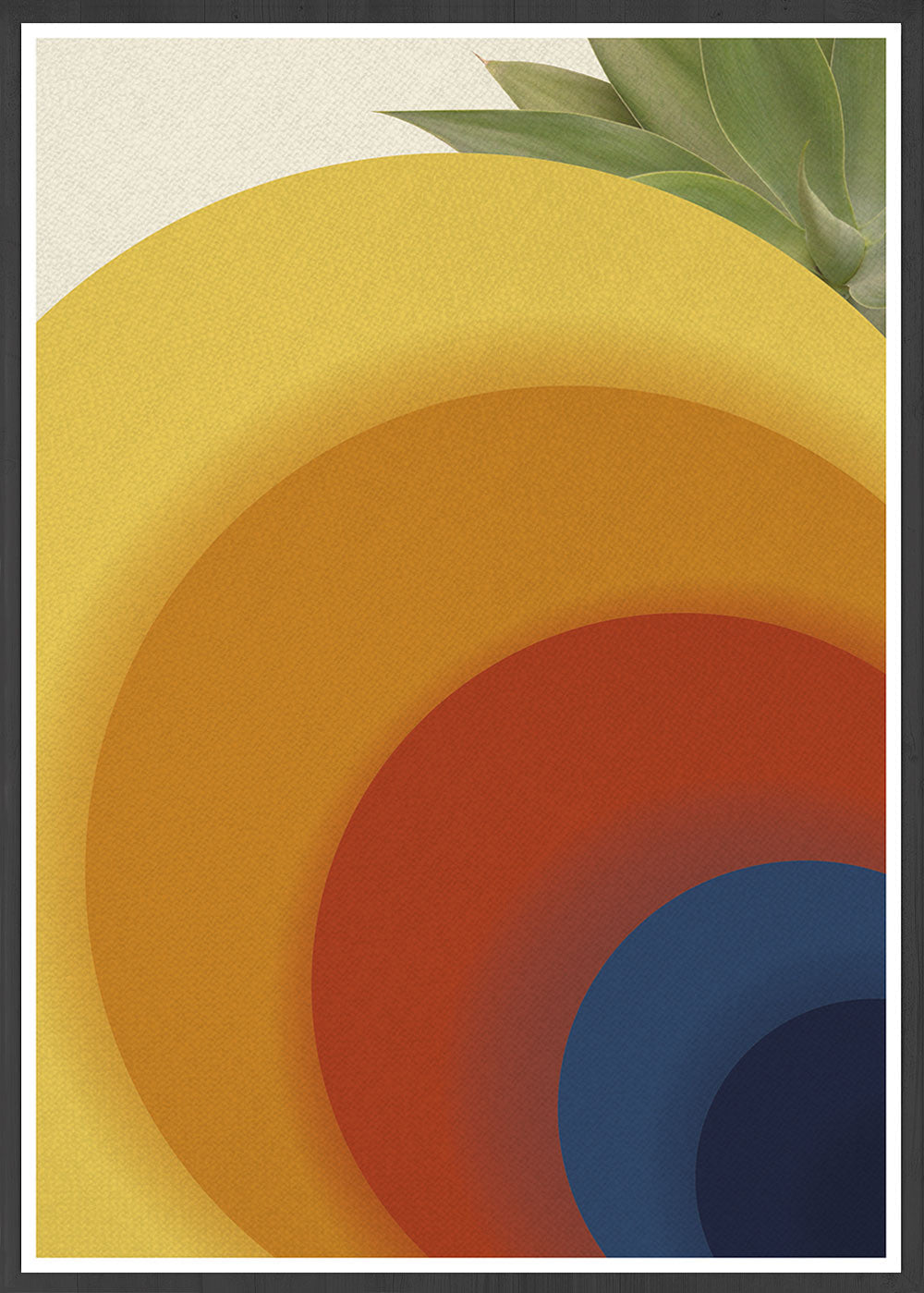 Retro Circles Abstract Print