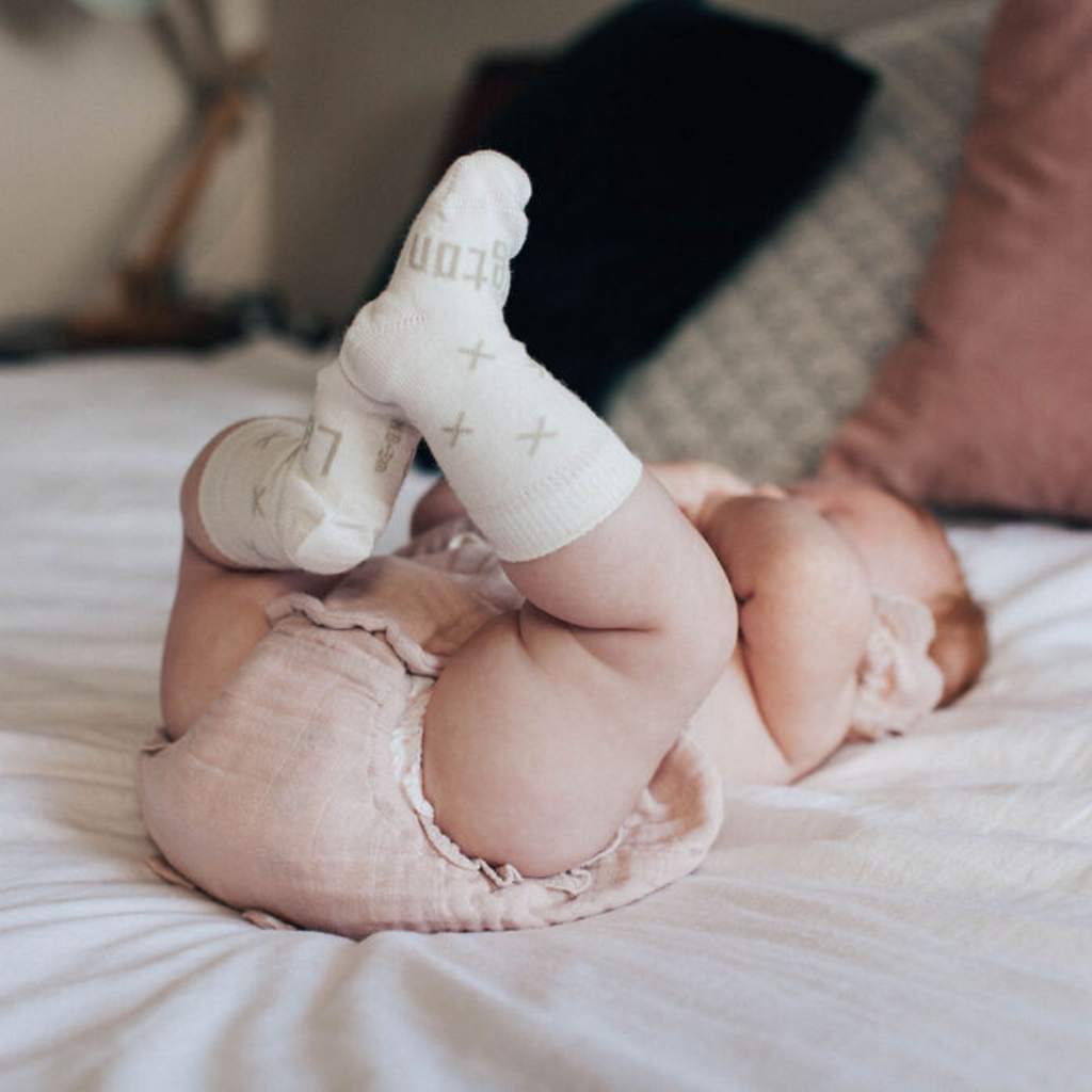 Fox Crew Socks Natural Grey