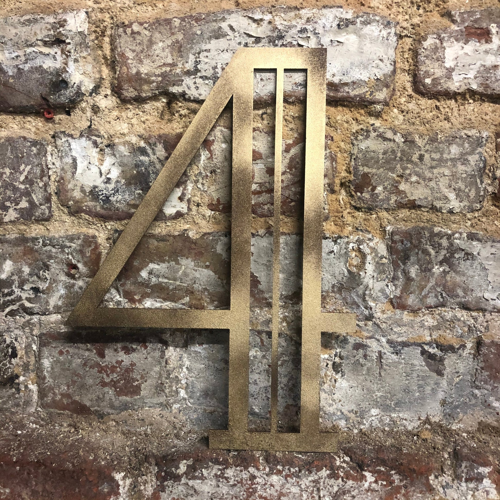 Gold Distressed 5" or 12" Art Deco Lettering A-Z 0-9