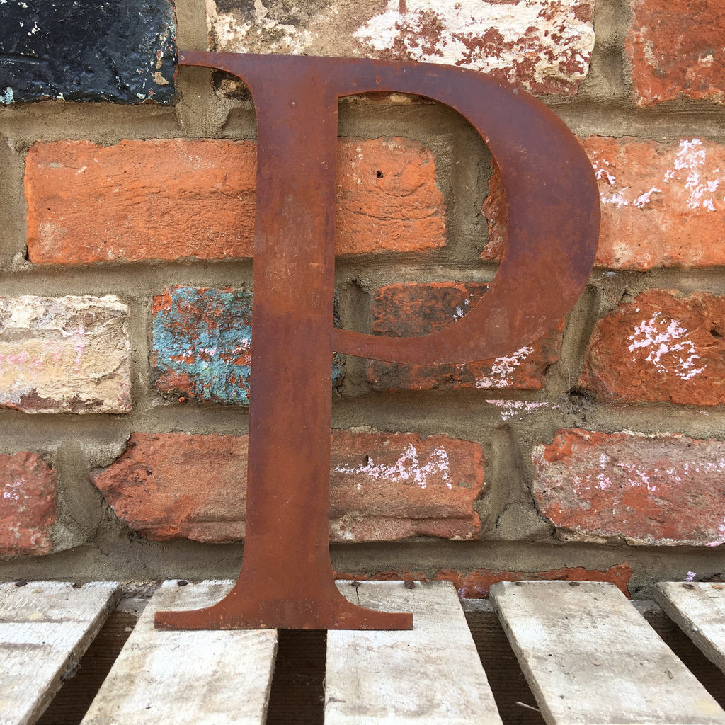 Classic Rusty Metal Letters 5" And 12" A-Z 0-9 Rustic Signs For The Home And Garden