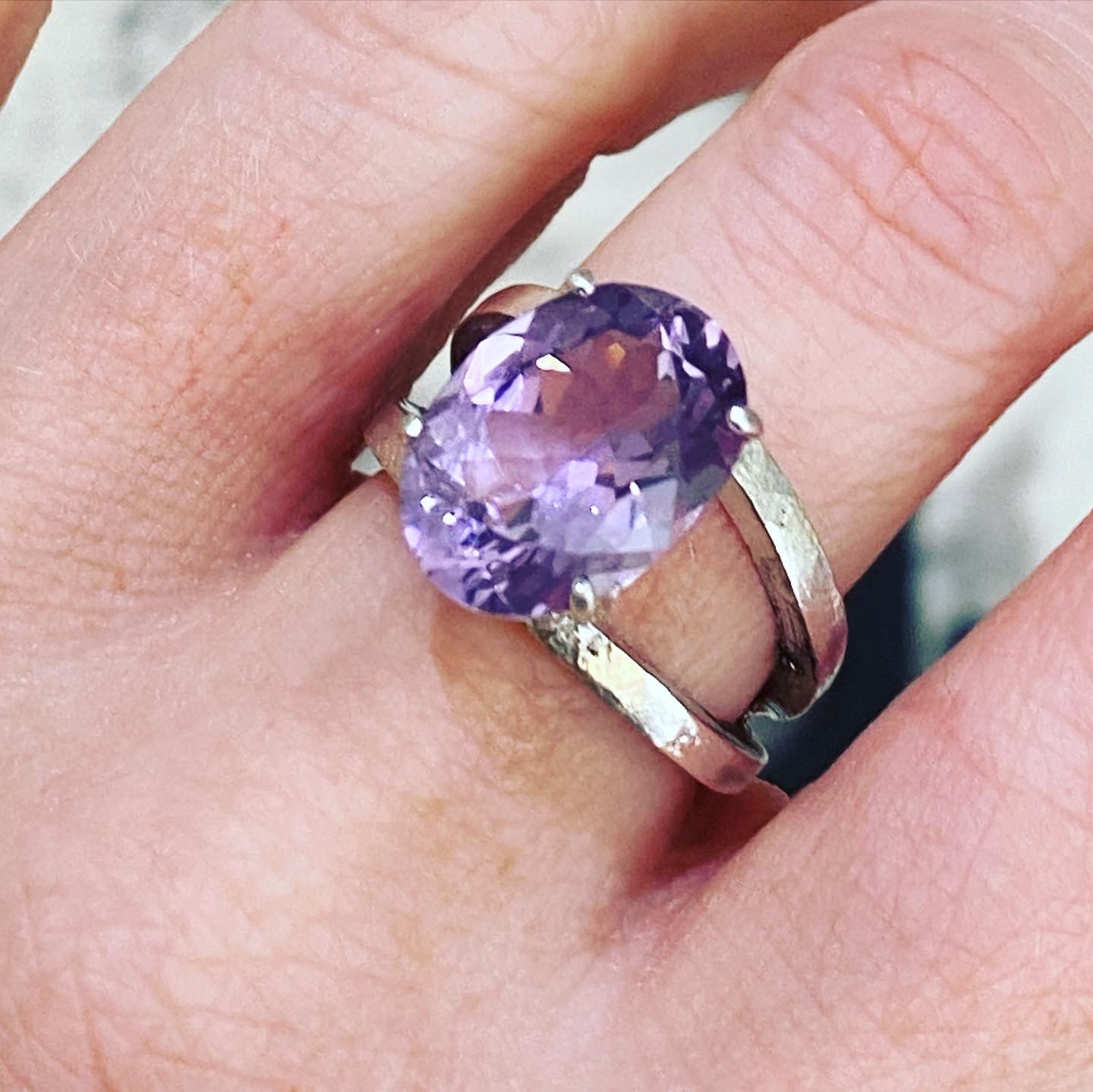 Maxi Double Empire Ring with Amethyst