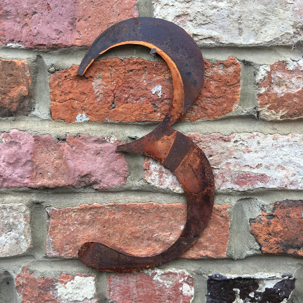 Classic Rusty Metal Letters 5" And 12" A-Z 0-9 Rustic Signs For The Home And Garden