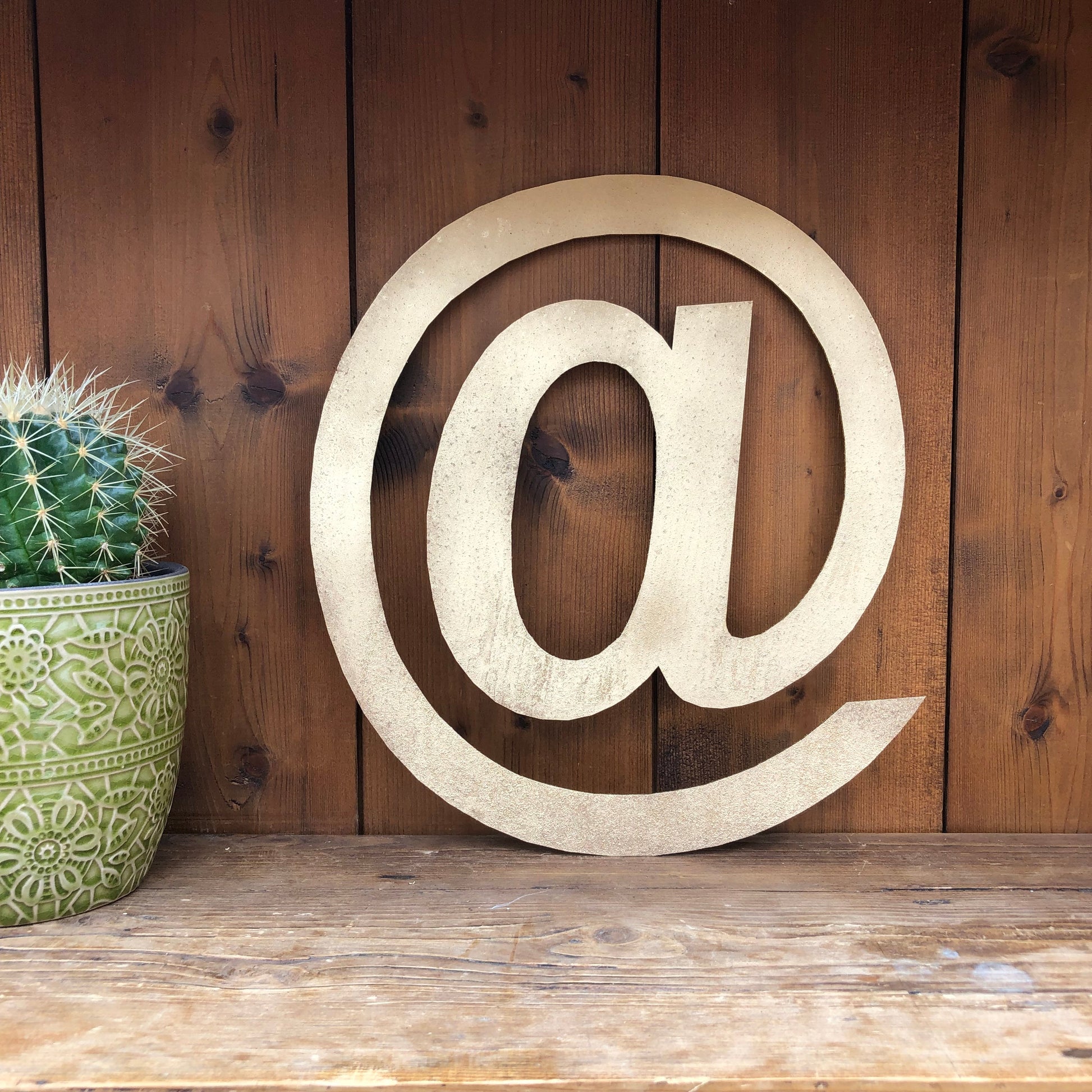 12" and 5" Gold Fat Font Metal Letters.