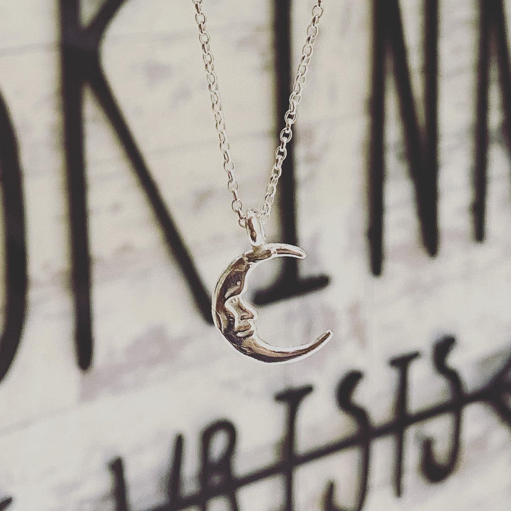 Sleeper Moon Necklace Sterling Silver