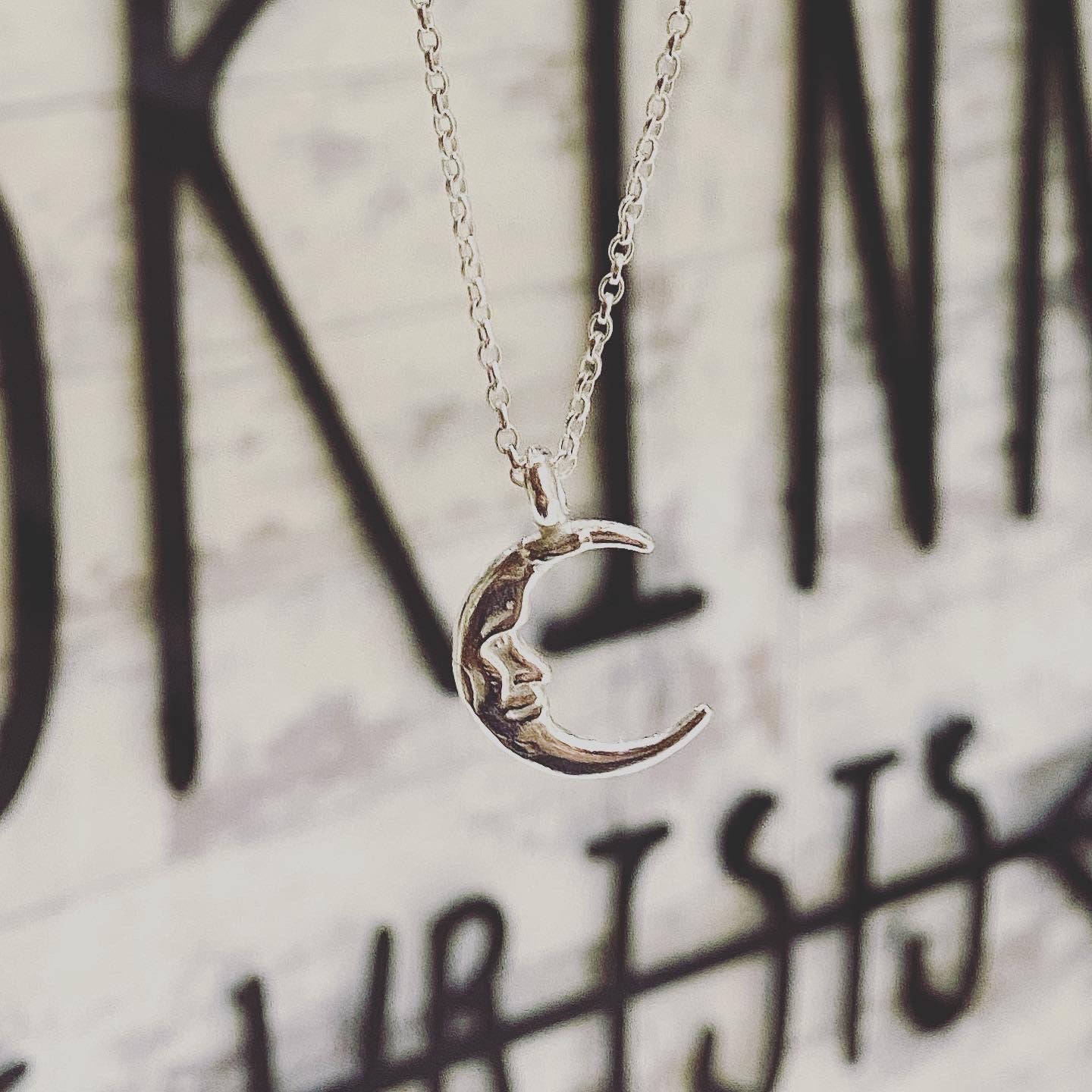 Sleeper Moon Necklace Sterling Silver