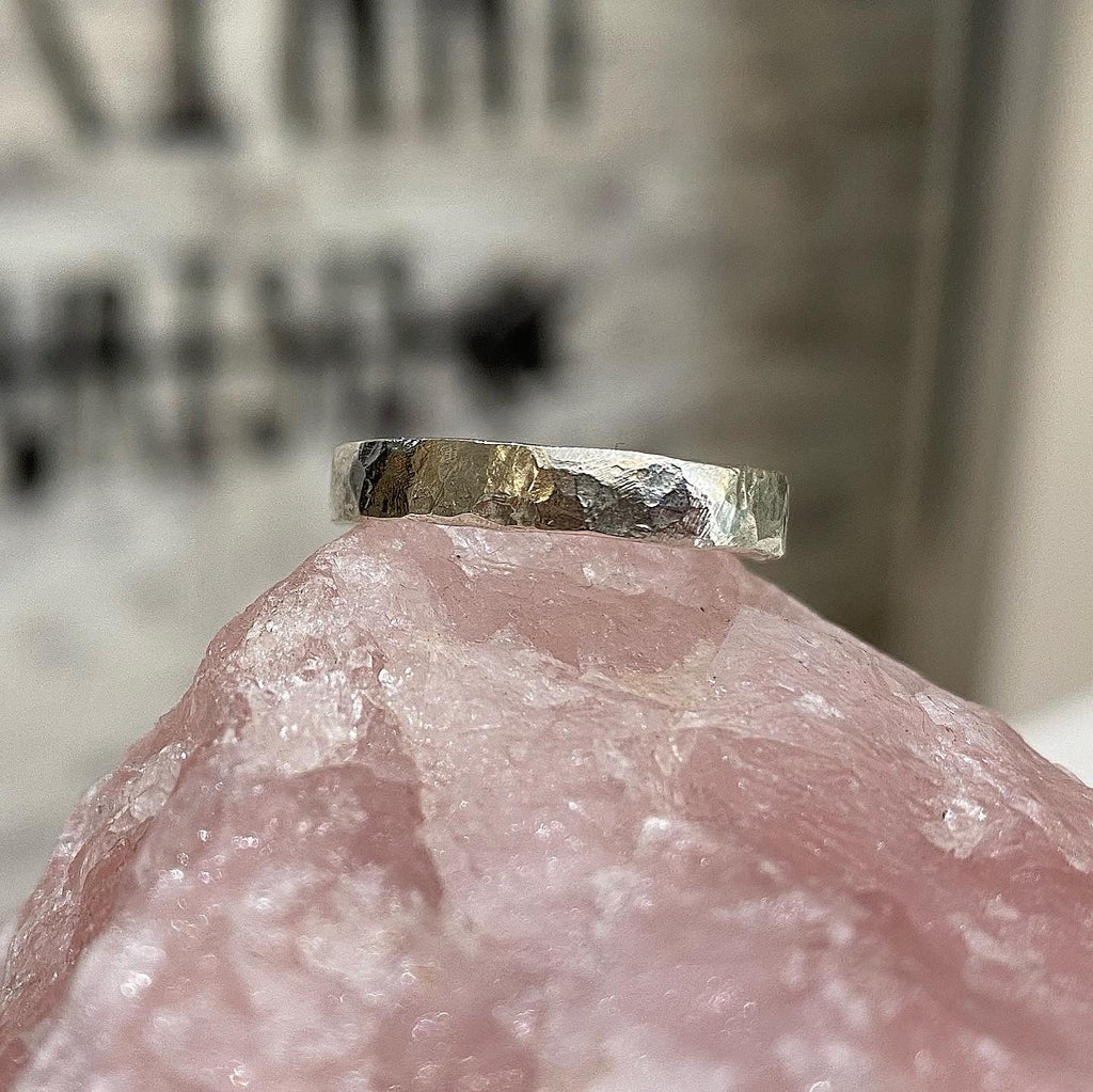 Treasured Poesy Ring in Sterling Silver and Gold