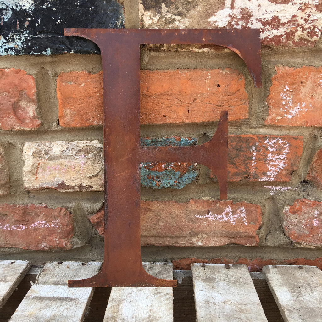 Classic Rusty Metal Letters 5" And 12" A-Z 0-9 Rustic Signs For The Home And Garden