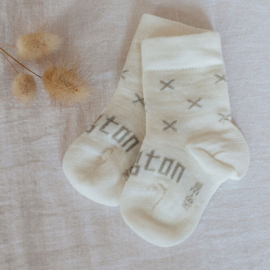 Fox Crew Socks Natural Grey