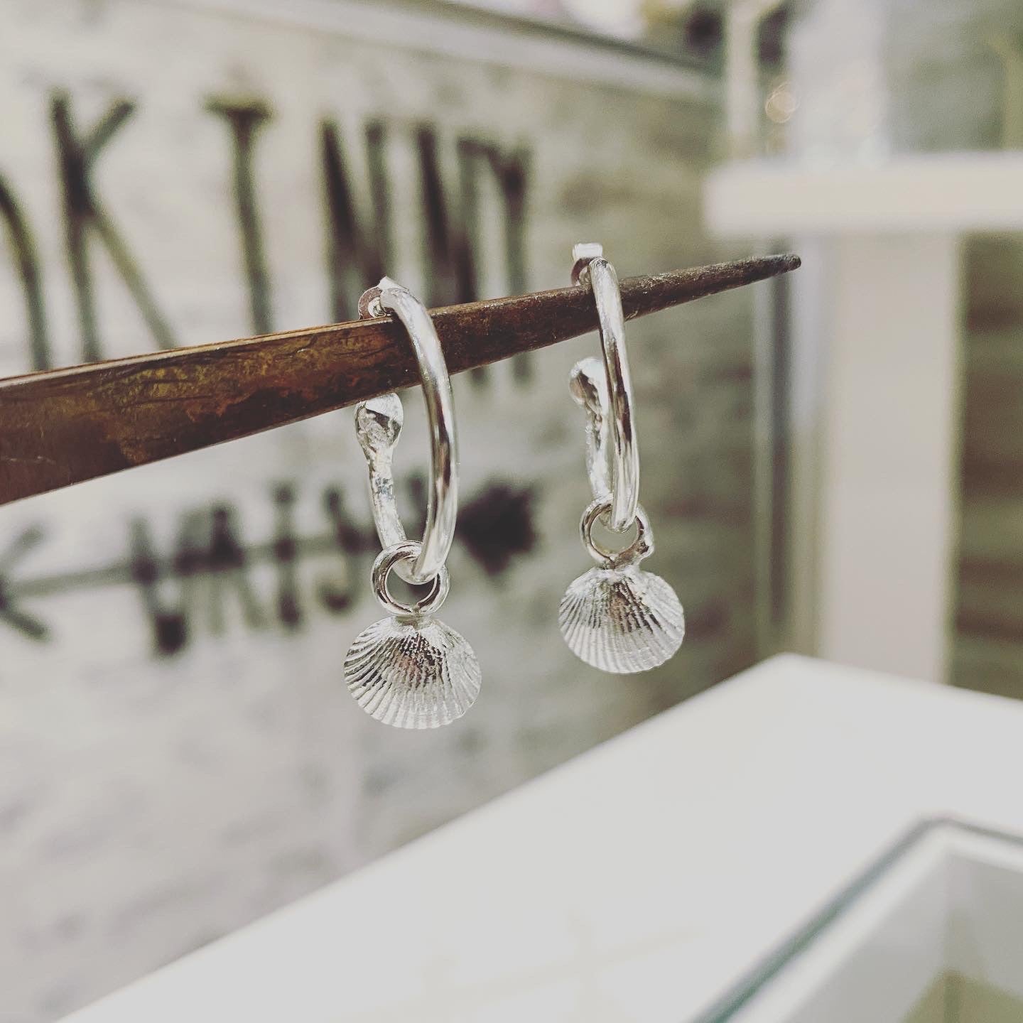 Shell Hoop Earrings