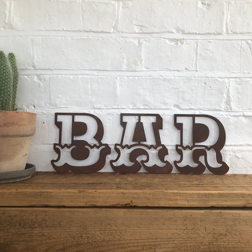 Rusty 5" Carnival Metal Letters A-Z