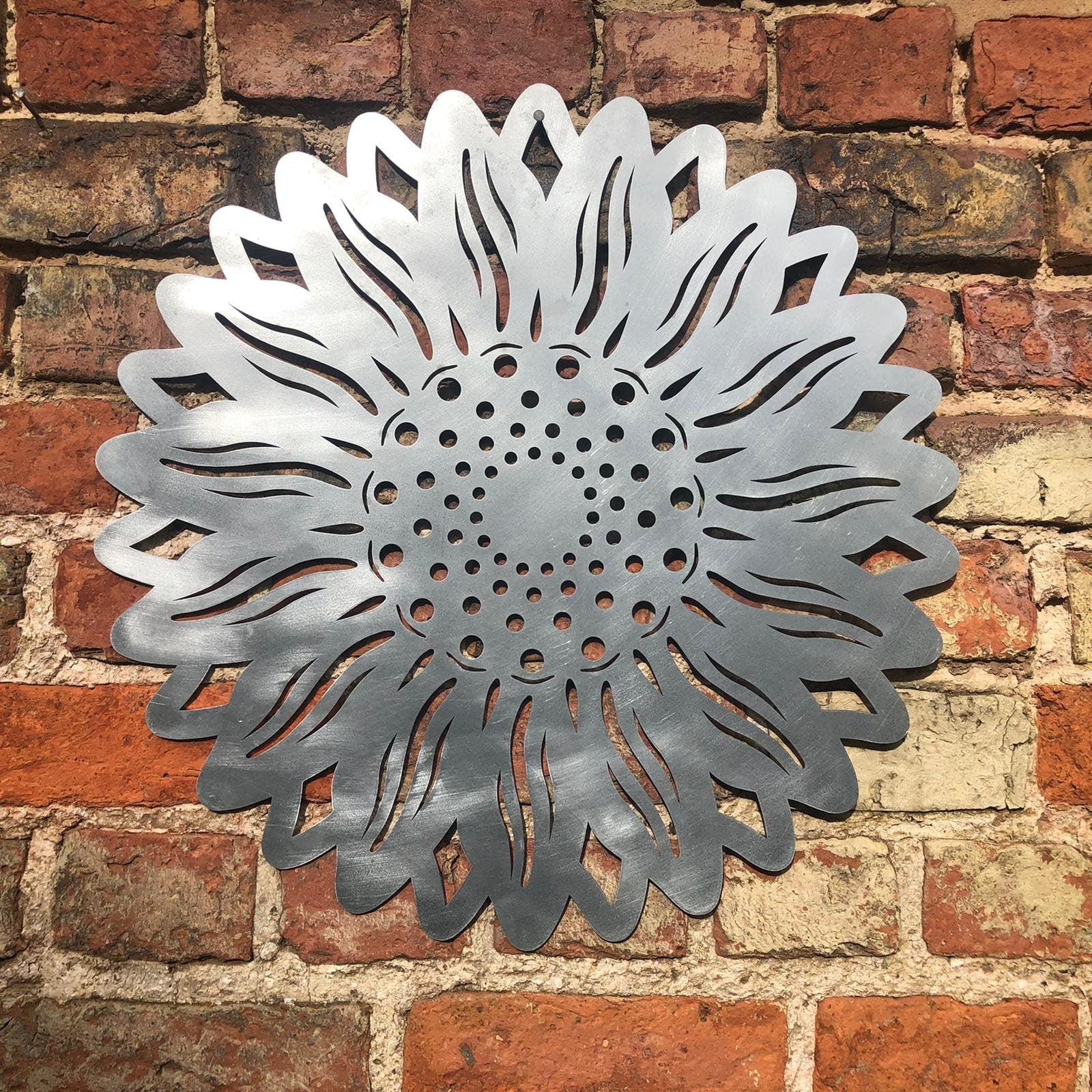 Large Galvanized Steel Sunflower  Garden Decoration