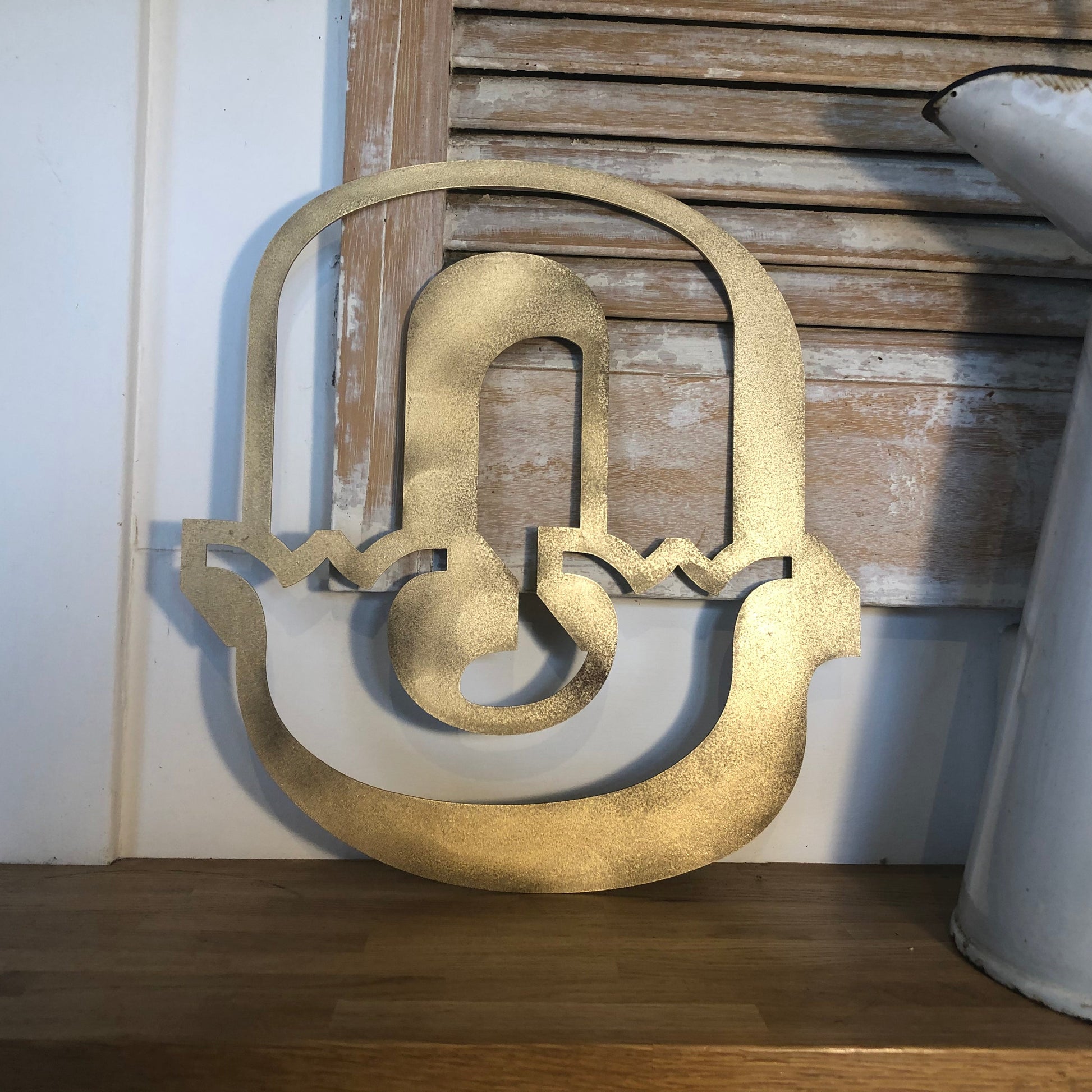 A-Z Rustic 5" or 12" Gold Metal Carnival Letters.