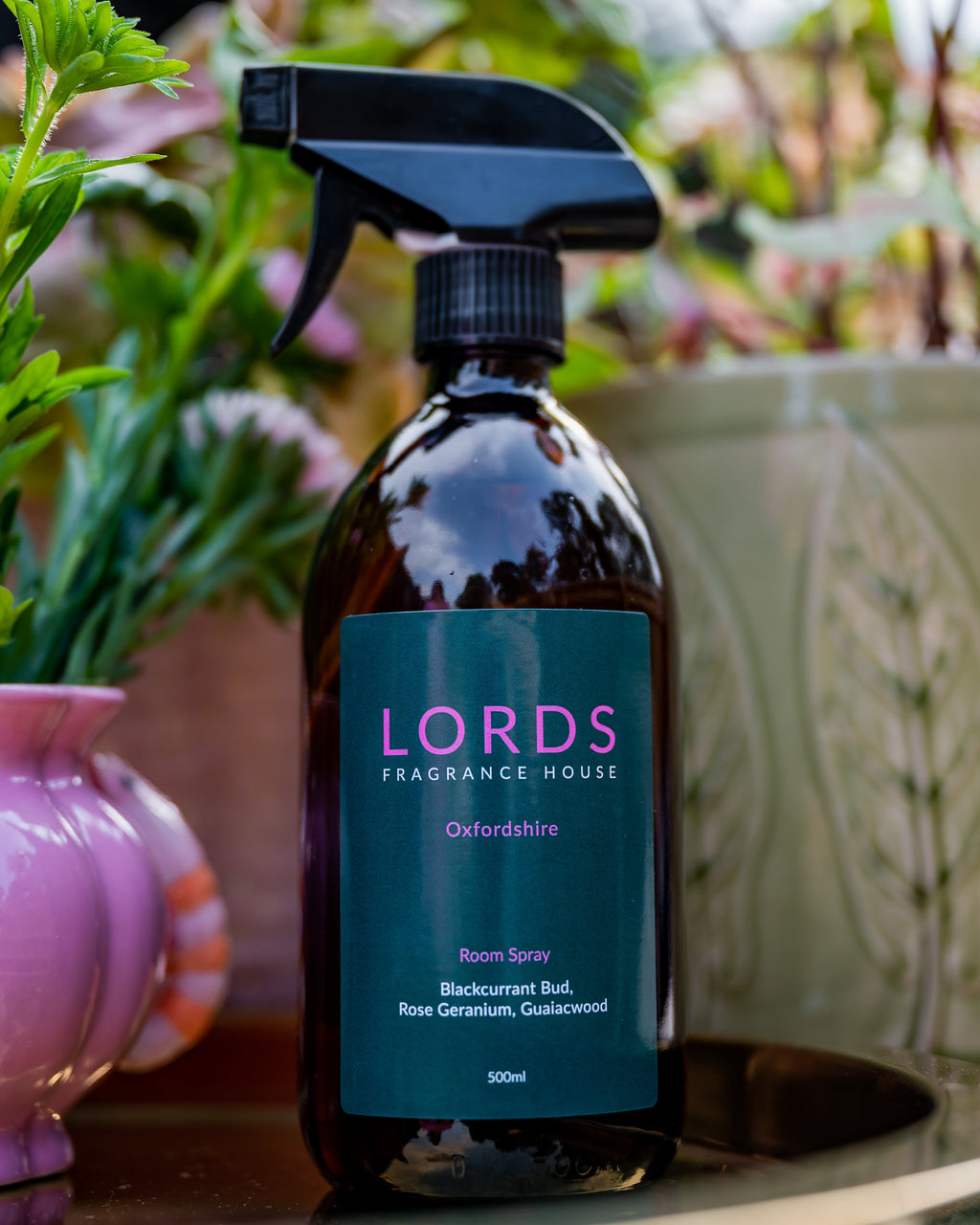 Room and Linen Spray Amber Glass 500ml