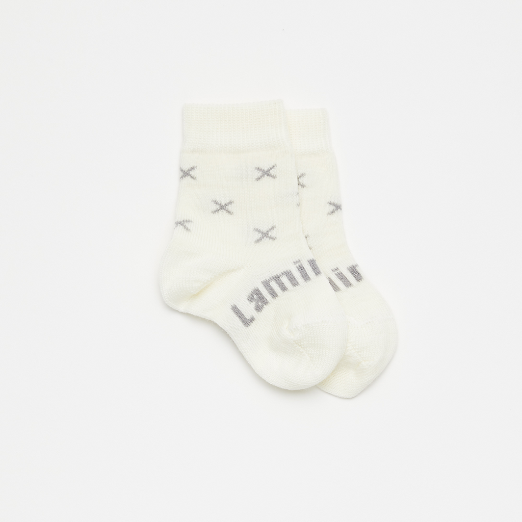 Fox Crew Socks Natural Grey