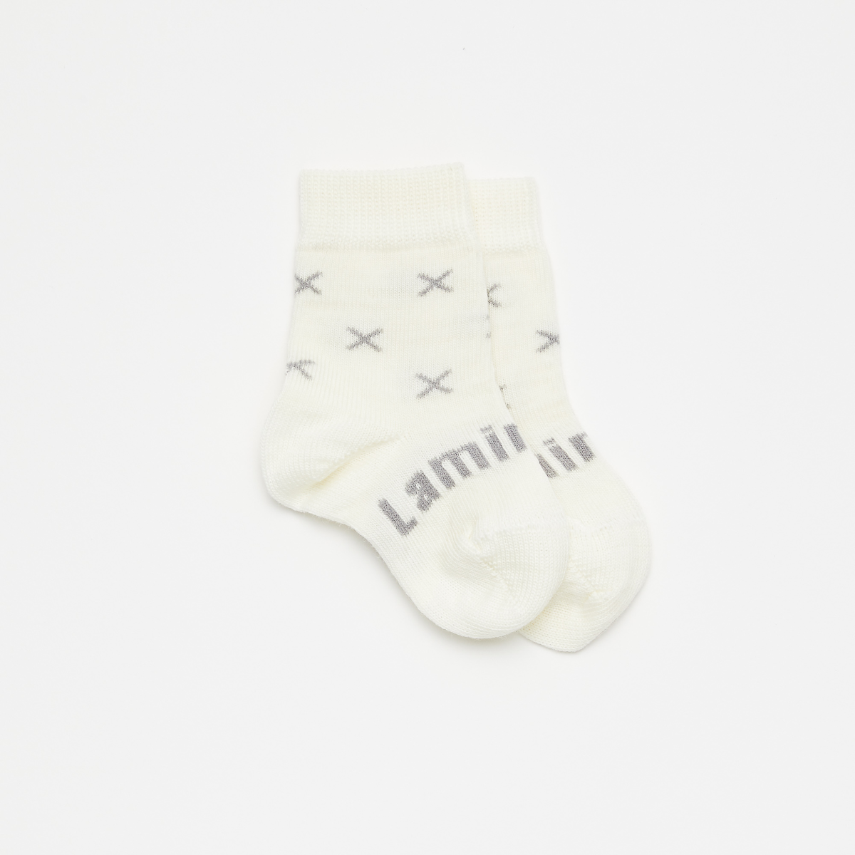 Fox Crew Socks Natural Grey