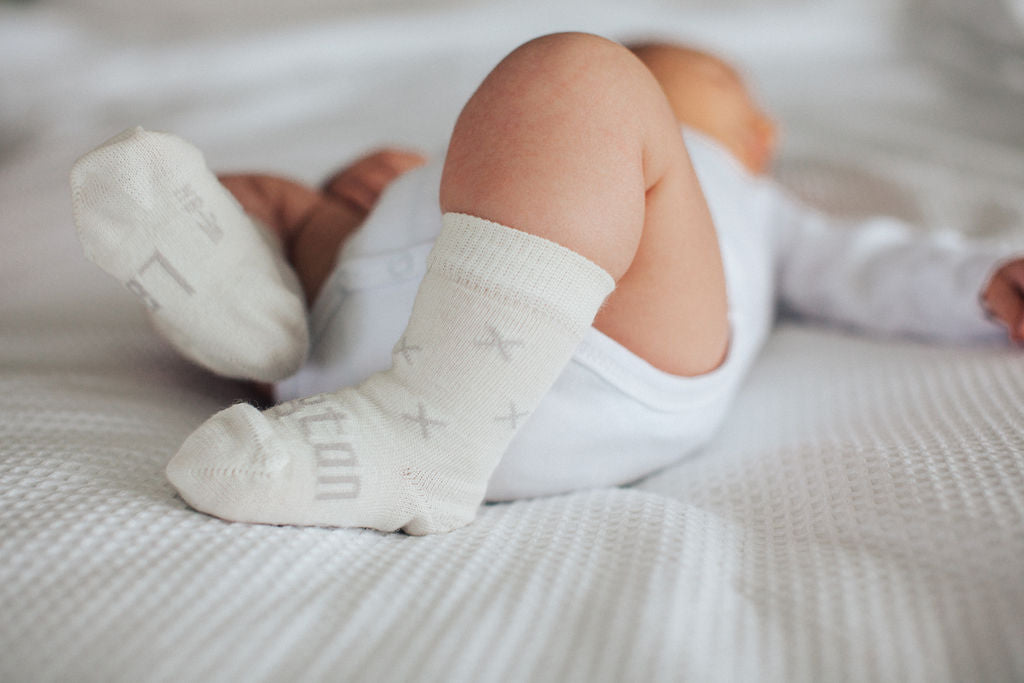 Fox Crew Socks Natural Grey