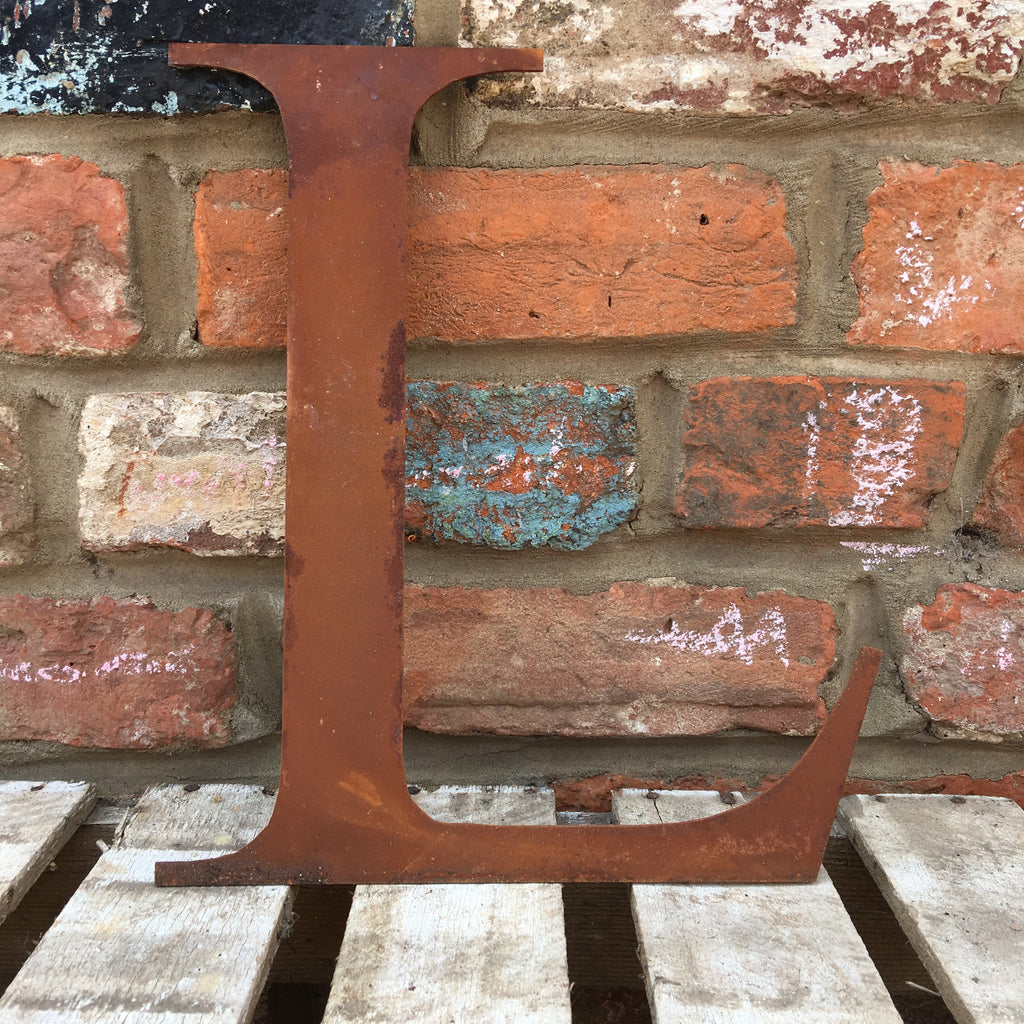 Classic Rusty Metal Letters 5" And 12" A-Z 0-9 Rustic Signs For The Home And Garden