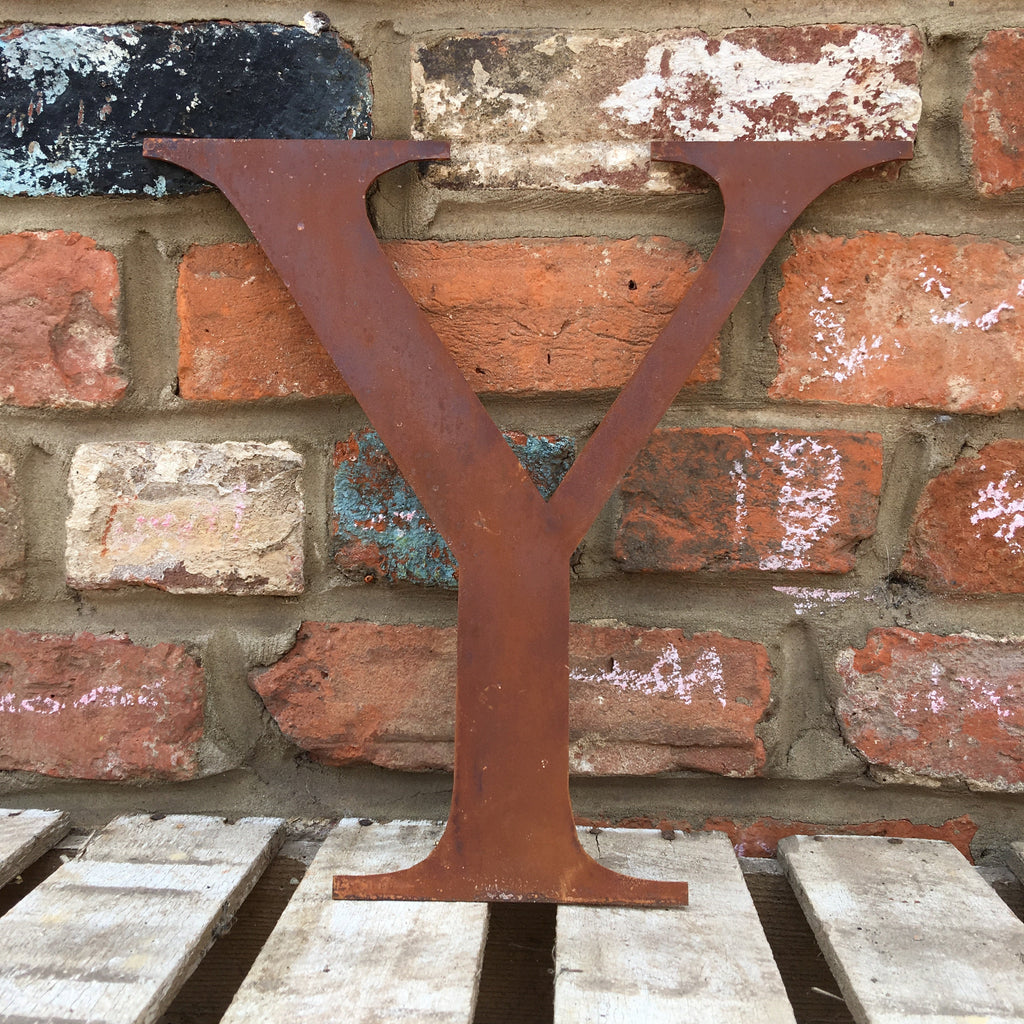 Classic Rusty Metal Letters 5" And 12" A-Z 0-9 Rustic Signs For The Home And Garden